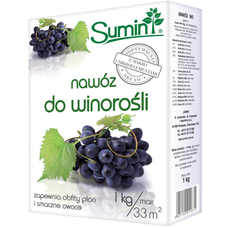Nawóz Do Winorośli 1Kg Sumin