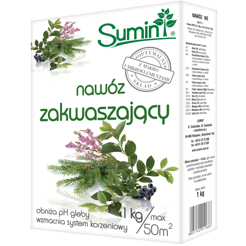 Nawóz Zakwaszający 1Kg Sumin