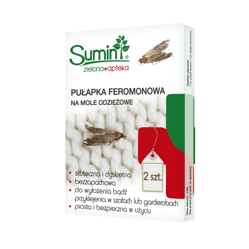 SUMIN Pułapka Feromonowa Na Mole Odzieżowe 2szt.