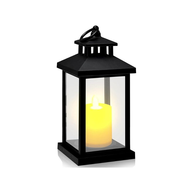 ZNICZ LATARENKA LED PŁOMYK CZARNA