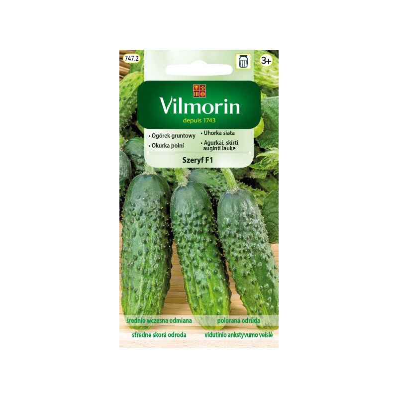 Ogórek gruntowy Szeryf f1 3g Vilmorin