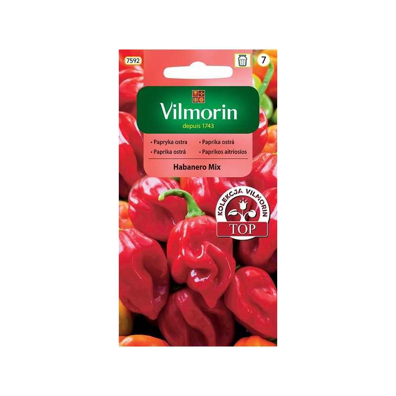 Papryka ostra Habanero Mix 25 nasion Vilmorin