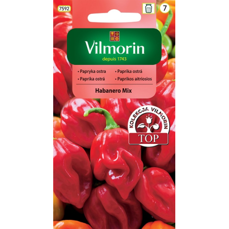 Papryka ostra Habanero Mix 25 nasion Vilmorin
