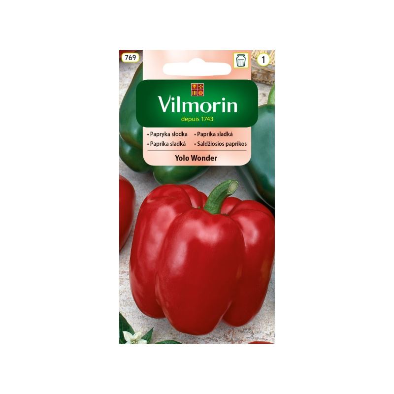 Papryka słodka Yolo Wonder 0,5g Vilmorin