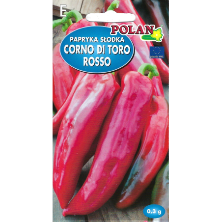 Papryka słodka Corno DI Toro Rosso 0,3g Polan