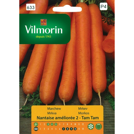 Marchew Nantaise Amelioree 2 2g Vilmorin