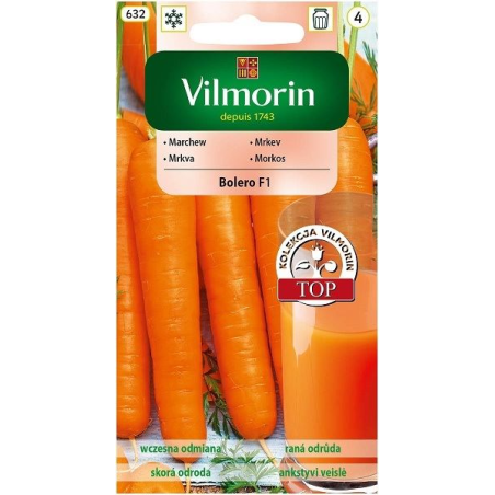 Marchew jadalna Bolero F1 2,5g Vilmorin