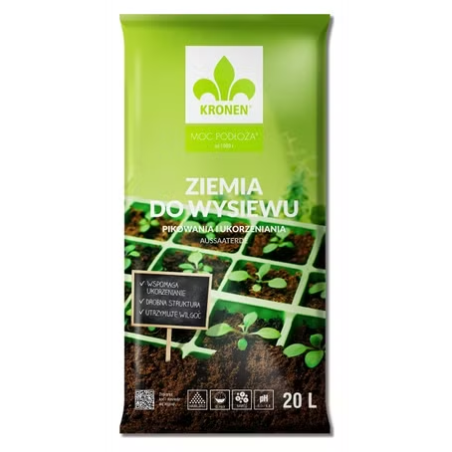 Ziemia do wysiewu pikowania i ukorzeniania 20L Kronen