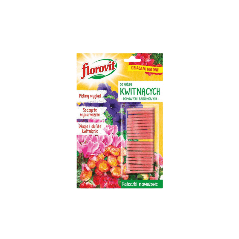 Pałeczki nawozowe do Roślin Kwitnących 20szt. Florovit
