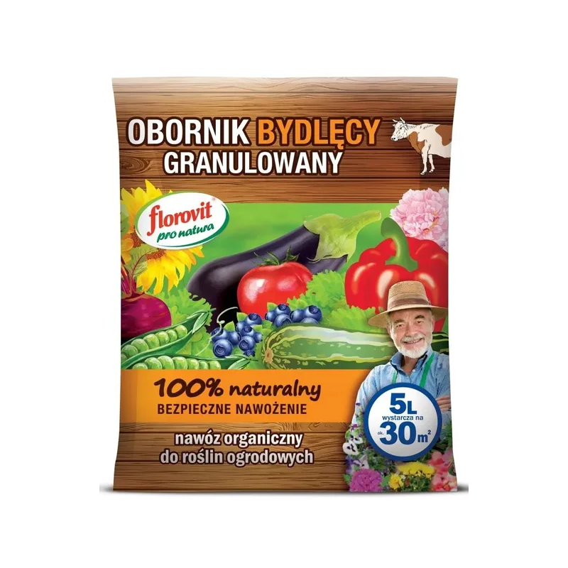 Obornik Granulowany Bydlęcy 5L Pro Natura Florovit