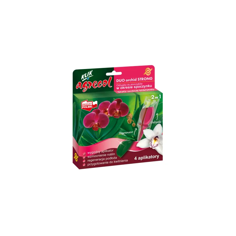 Aplikatory Nawozowe Duo Orchid Strong 40ml 4szt. Agrecol