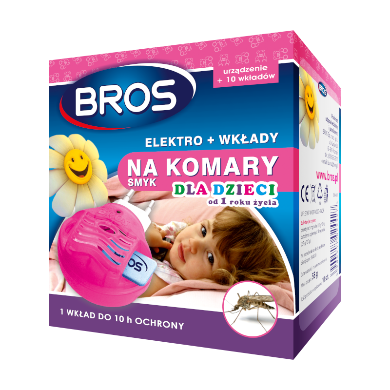 ELEKTROFUMIGATOR + 10X WKŁAD DLA DZIECI BROS