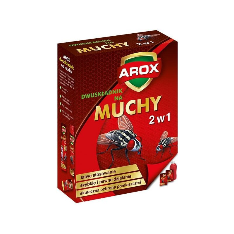 AROX DWUSKŁADNIK NA MUCHY 2W1 20G+100ML