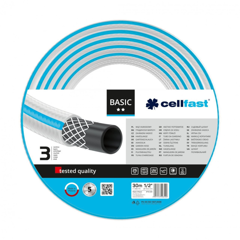 WĄŻ  ½” 30M BASIC CELLFAST – 1 SZT.