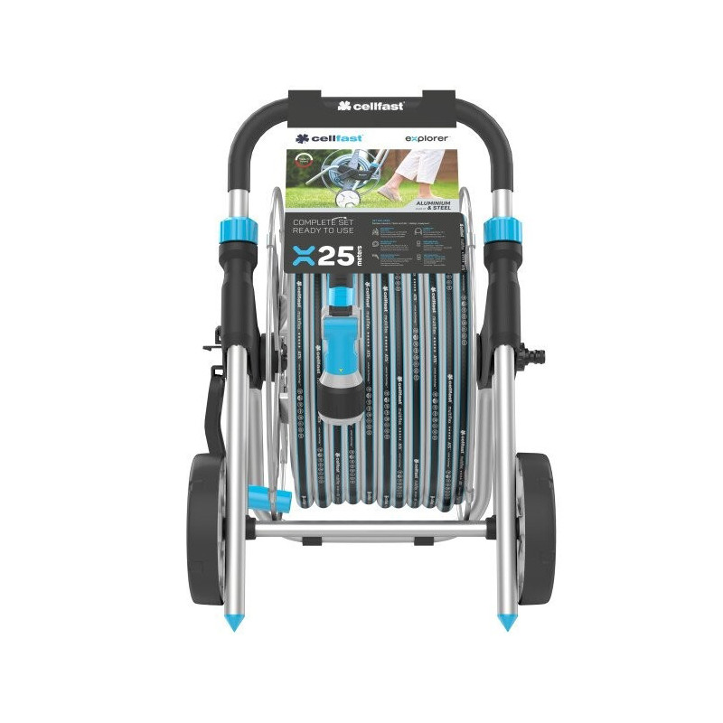 WÓZEK EXPLORER 25 (WĄŻ+ZŁĄCZKI+WÓZEK) CELLFAST – KOMPLET